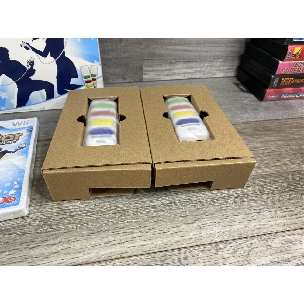 PopStar Guitar /w AirGs Nintendo Wii 2008 New Open Box